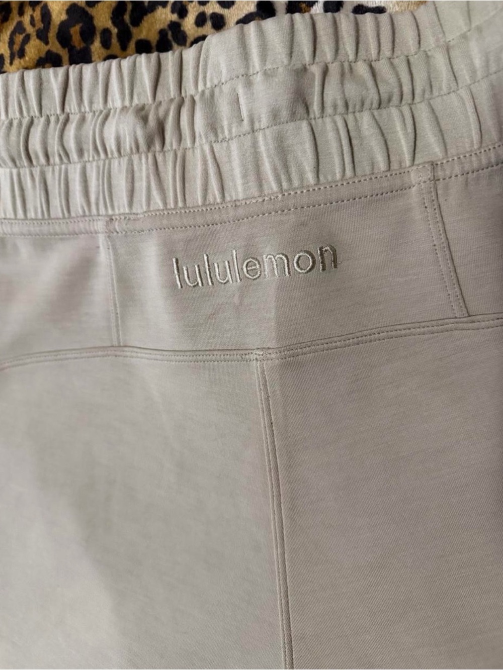 lululemon athletica  Pale Beige Athletic Shorts